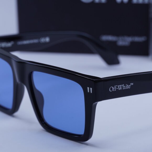 Off-White OERI109 LAWTON 1045 Square Sunglasses – Black/Blue - Picture 2 of 10
